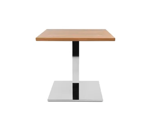 W-TABLE - Square steel and wood coffee table - Coffee table by Wagner