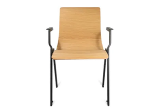 W20 - Stackable training chair with armrests - Chair by Wagner