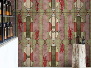 CABINET DE CURIOSITE - Waterproof washable wallpaper - Cabinet by Wall&decò