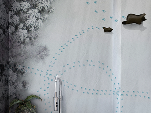 GO BOY GO - Bathroom wallpaper - Wallpaper by Wall&decò