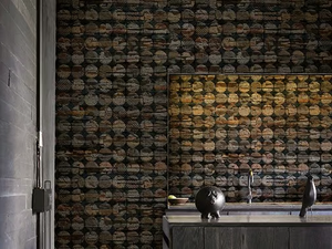 HUTTE - Waterproof washable wallpaper - Wallpaper by Wall&decò