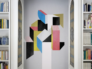 URBANIA - Geometric vinyl wallpaper - Wallpaper by Wall&decò