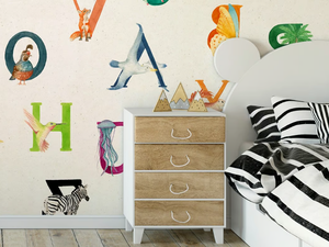 A TO ZOO - Ecological washable PVC free wallpaper - Wallpaper by WallPepper®/Group