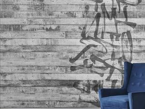 ALPHABET WALL - Industrial and modern wallpaper, PVC free, eco, washable - Wallpaper by WallPepper®/Group