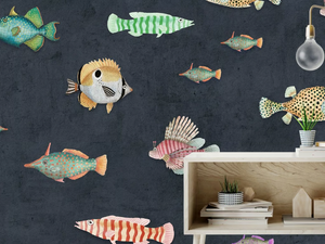 AQUATICUS - Tropical wallpaper, eco-friendly, PVC free and washable - Wallpaper by WallPepper®/Group