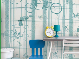 BICYCLES - For all ages wallpaper, PVC free, eco, washable - Wallpaper by WallPepper®/Group