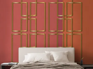 BIG CHAIN - Geometric wallpaper, PVC free, eco-frindly, washable - Wallpaper by WallPepper®/Group