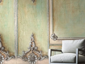BOISERIE A CONCHIGLIA - Wallpaper, PVC free, eco, washable - Wallpaper by WallPepper®/Group