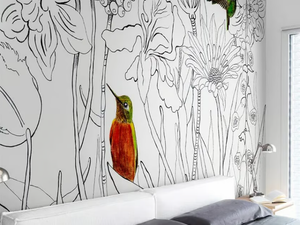 CHINOISERIE - Oriental wallpaper, eco-friendly, PVC free and washable - Wallpaper by WallPepper®/Group