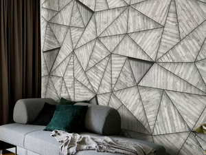 CONCRETO - Geometric wallpaper, PVC free, eco-friendly, washable - Wallpaper by WallPepper®/Group