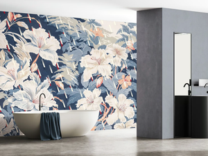 DANCING IN THE RAIN - PVC free, eco-friendly, washable wallpaper - Wallpaper by WallPepper®/Group