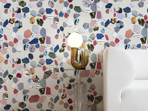 ENSEMBLE - Geometric PVC free, eco-friendly, washable wallpaper - Wallpaper by WallPepper®/Group