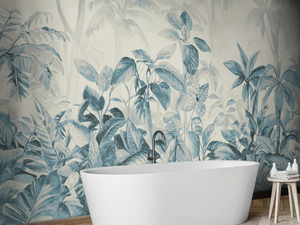 EVERGREEN - PVC free, eco-friendly, washable tropical wallpaper - Wallpaper by WallPepper®/Group