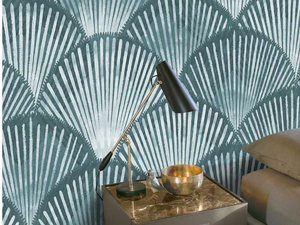 FAN - Oriental wallpaper, eco-friendly, PVC free and washable - Wallpaper by WallPepper®/Group