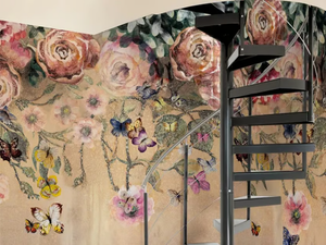 FLORA - Oriental wallpaper, eco-friendly, PVC free and washable - Wallpaper by WallPepper®/Group