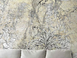 INK GARDEN - Oriental wallpaper, eco-friendly, PVC free and washable - Wallpaper by WallPepper®/Group