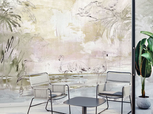 LAGOON - Natural wallpaper, PVC free, eco-friendly, washable - Wallpaper by WallPepper®/Group