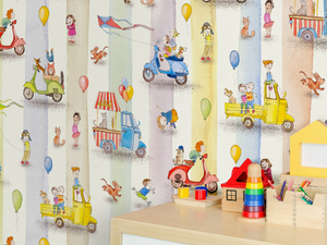 RIDE LIKE THE WIND - Ageless wallpaper, eco-friendly, PVC free and washable - Wallpaper by WallPepper®/Group