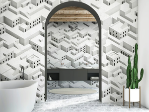 SIGHT - Geometric wallpaper, PVC free, eco-friendly, washable - Wallpaper by WallPepper®/Group