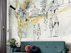 TOKYO, JAPAN, CITY AND PEOPLE - Oriental wallpaper, eco-friendly, PVC free and washable - Wallpaper by WallPepper®/Group