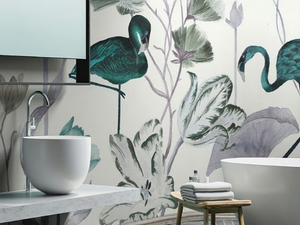 WONDERLAND - Tropical wallpaper, PVC free, eco-friendly, washable - Wallpaper by WallPepper®/Group