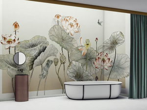 YOKOHAMA - Oriental wallpaper, PVC free, eco-friendly, washable - Wallpaper by WallPepper®/Group