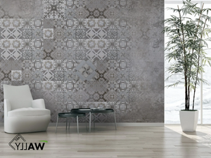 AZUL - Fire retardant washable encaustic effect nonwoven wallpaper - Wallpaper by WALLYART