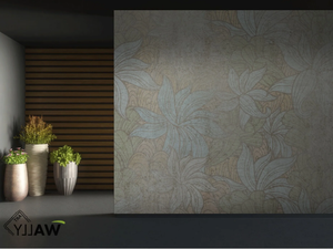 BLOSS - Fire retardant washable Tropical nonwoven wallpaper - Wallpaper by WALLYART