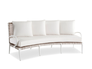 DELTA - Curved 4 seater aluminium garden sofa - Sofa by Walters