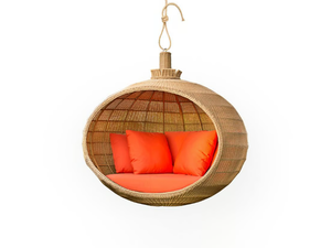 FRENCH BRAID - Hanging resin garden armchair - Armchair by Walters