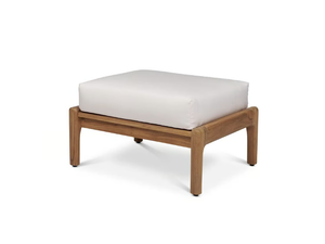LAUREL - Square teak garden footstool - Pouf by Walters
