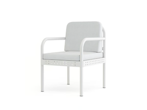 LIFESAVER - Upholstered powder coated aluminium garden chair - Chair by Walters