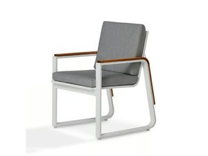 REGATTA - Upholstered aluminium garden chair with armrests - Chair by Walters