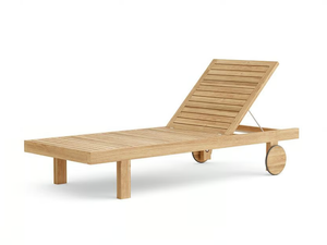 RESORT COLLINS - Recliner teak sun lounger with castors - Armchair by Walters