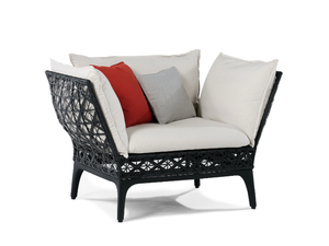 REVERIE - Resin garden armchair with armrests - Armchair by Walters