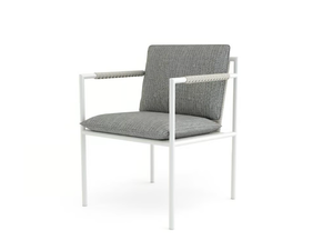 SUMMER - Aluminium garden chair with armrests - Chair by Walters