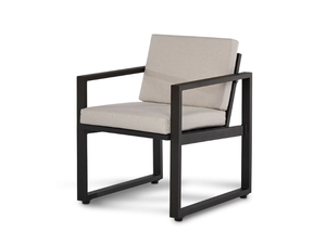 TIDAL - Sled base aluminium garden chair - Chair by Walters