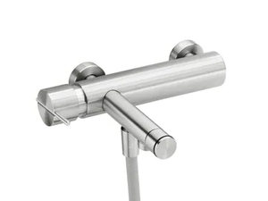 S22 T4.30 - Stainless steel bathtub mixer with flexible hose - Tap by Waterevolution