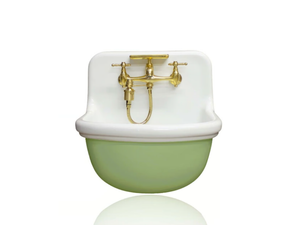 1916 COUPE D'CIRCE - Wall-mounted porcelain handrinse basin - Washbasin by WatermarkFixtures