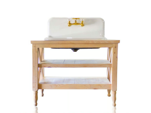 CADDO - Single floor-standing vanity unit with integrated washbasin - Washbasin cabinet by WatermarkFixtures
