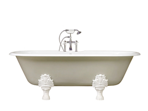 CONCORDIA - Oval freestanding cast iron bathtub - Bathtub by WatermarkFixtures