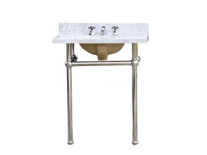 JORDAN - Console sink with integrated washbasin - Washbasin cabinet by WatermarkFixtures