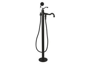 KINGSTON - Floor standing 1 hole brass bathtub mixer with hand shower - Tap by WatermarkFixtures
