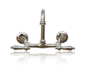 WMF-LF-604-ML - 2 hole wall-mounted brass washbasin mixer - Tap by WatermarkFixtures