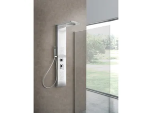 AGATA - Wall-mounted shower panel with hand shower - Shower panel by WEISS-STERN