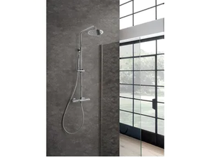 BERLINO - Wall-mounted shower panel with hand shower - Shower panel by WEISS-STERN