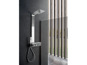 CERVINO - Wall-mounted shower panel with hand shower - Shower panel by WEISS-STERN
