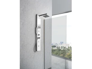 DIAMANTE - Wall-mounted shower panel with hand shower - Shower panel by WEISS-STERN