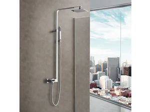 DUBAI - Wall-mounted shower panel with hand shower - Shower panel by WEISS-STERN