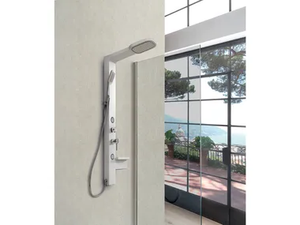 GIADA - Wall-mounted shower panel with hand shower - Shower panel by WEISS-STERN